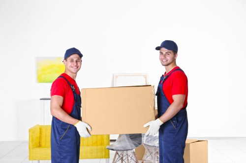 Loading commercial equipment during a move in Roehampton