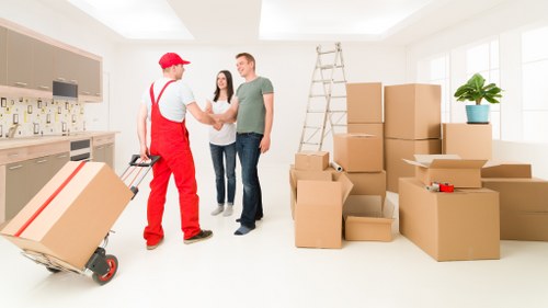 Removal van loaded for a fast local move in Roehampton