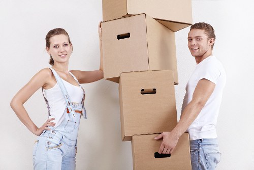 Professional furniture removal van for a residential relocation