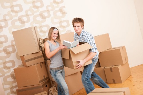 Professional moving truck loading and transport in Roehampton