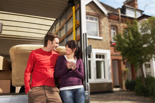 Careful packing and loading for a home move in Roehampton